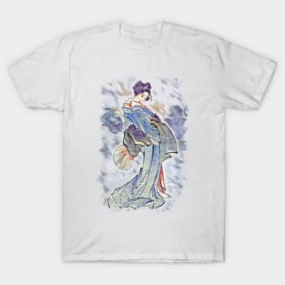 Beautiful Geisha / Vintage japanese art style T-Shirt